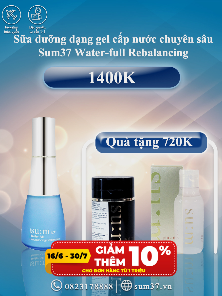 Sữa dưỡng Su:m37 Water-full Rebalancing Emulsion