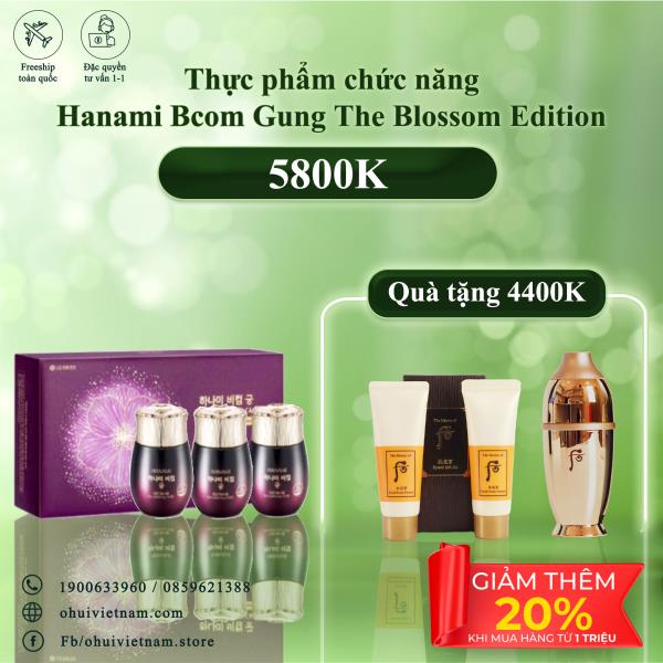 Thực phẩm chức năng Hanami Bcom Gung The Blossom Edition