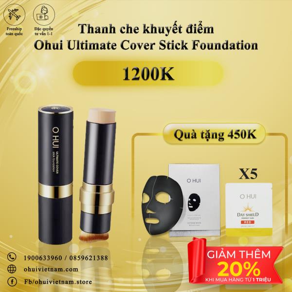 Thanh che khuyết điểm Ohui Ultimate Cover Stick Foundation