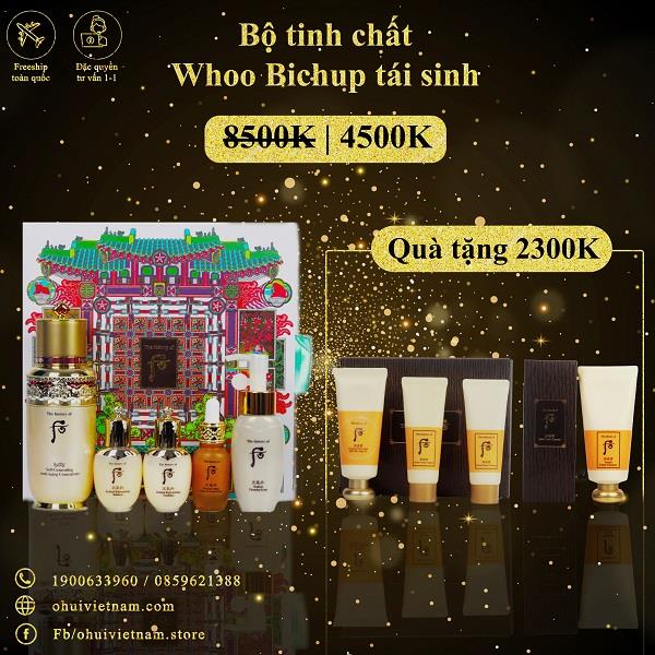Tinh chất Whoo Bichup Self-Generating Anti-Aging Concentrate 5pcs Set 