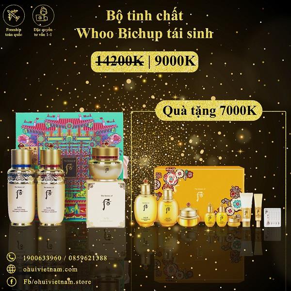 Set Tinh chất Whoo Bichup Self-Generating Anti-Aging Concentrate 3pcs
