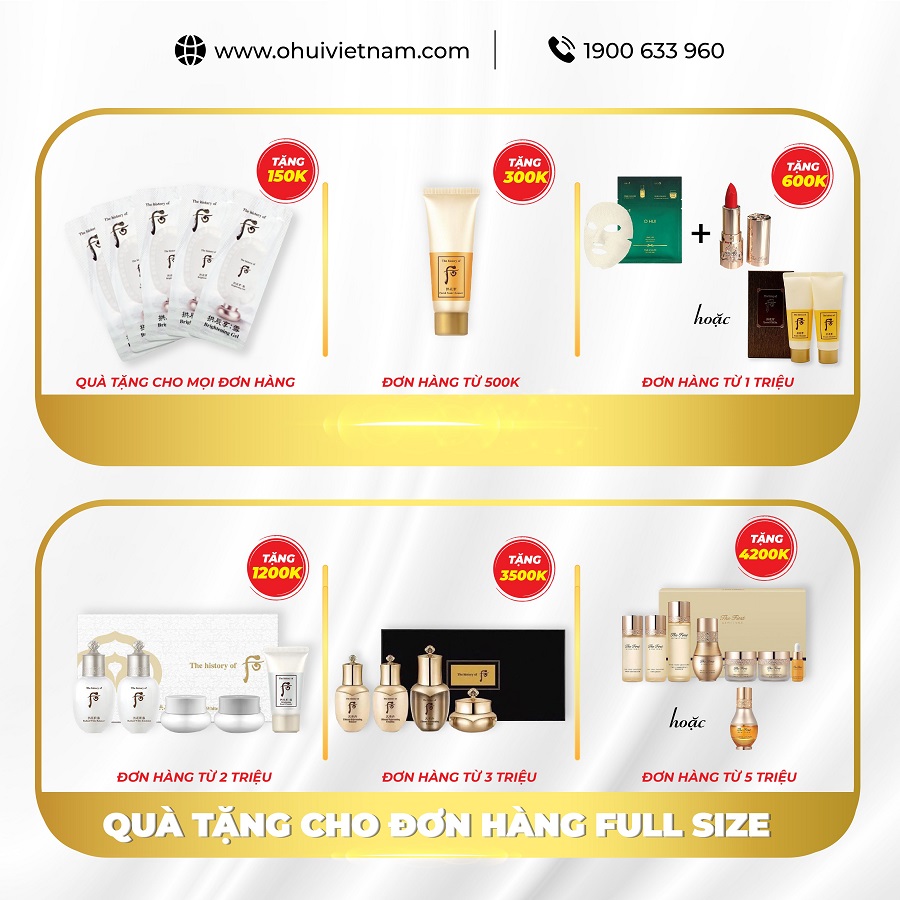 Tinh chất Whoo Bichup Self-Generating Anti-Aging Concentrate 5pcs Set 