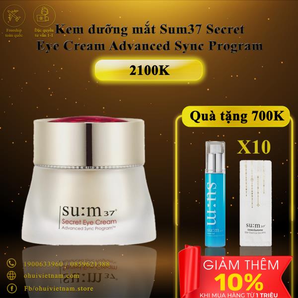 Kem dưỡng mắt sum37 Secret Eye Cream Advanced Sync Program - chăm sóc vùng mắt 