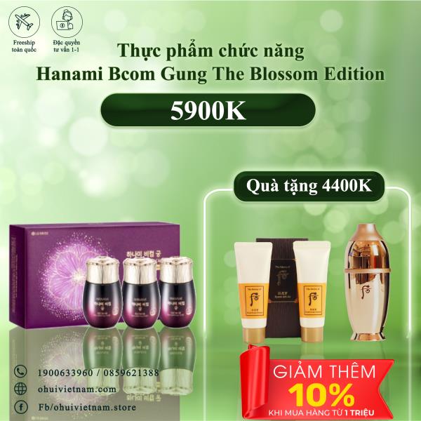 Thực phẩm chức năng Hanami Bcom Gung The Blossom Edition