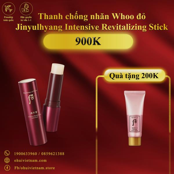 Thanh chống nhăn Whoo đỏ Jinyulhyang Intensive Revitalizing Stick
