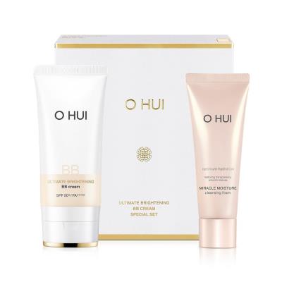 Kem nền che khuyết điểm OHUI Ultimate Brightening BB Cream Set