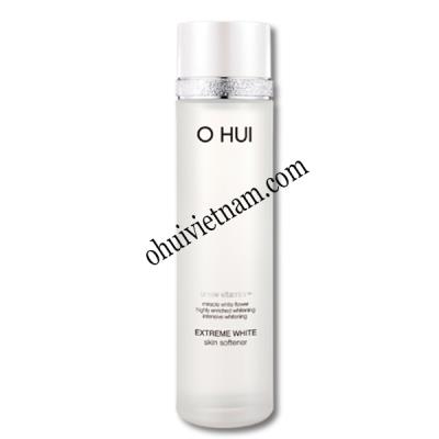 Nước hoa hồng dưỡng trắng da Ohui Extreme White Skin Softener - da sáng mịn trong suốt 