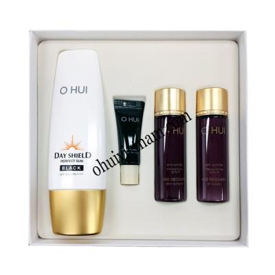 Set chống nắng ngăn ngừa lão hóa Ohui Day Shield Perfect Sun Black SPF50+/PA++++