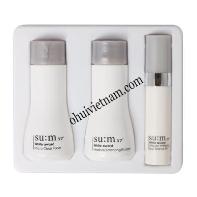 Bộ sản phẩm dưỡng trắng  trị nám ngọc trai lên men  sum37 White Award Set Mini 3pcs