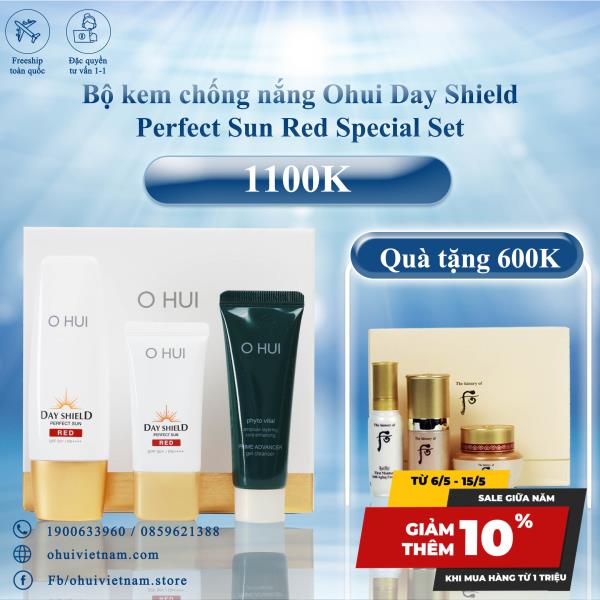 OHUI Kem chống nắng Day Shield Perfect Sun Red SPF 50+/ PA++++