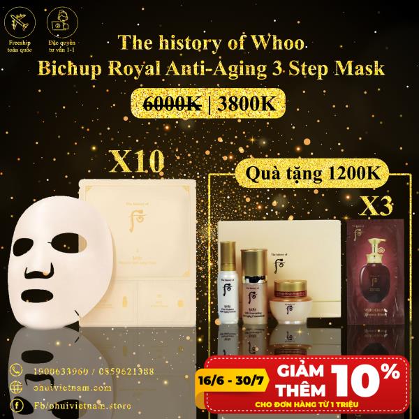 Mặt nạ chống lão hóa Whoo Bichup Moisture Anti-aging Mask