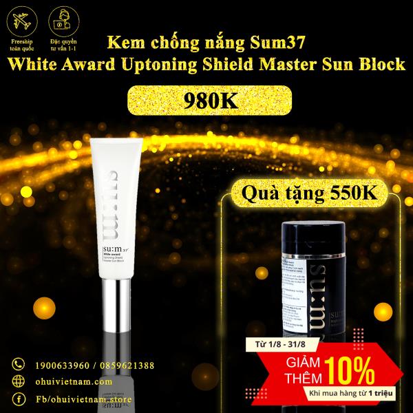 Kem chống nắng Su:m37 White Award Uptoning Shield Master Sun Block SPF50+/PA+++