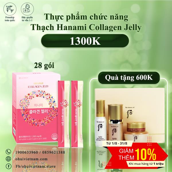 Thạch Hanami Collagen Jelly 