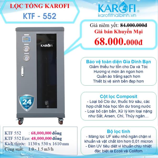 MÁY LỌC NƯỚC ĐẦU NGUỒN KAROFI KTF-552