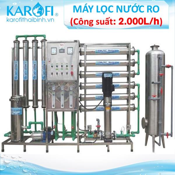 MÁY LỌC NƯỚC RO CÔNG NGHIỆP CÔNG SUẤT 2000L/H