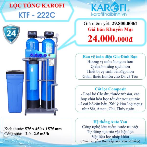 MÁY LỌC NƯỚC ĐẦU NGUỒN KAROFI KTF - 222C