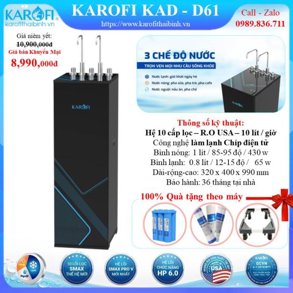 MÁY LỌC NƯỚC NÓNG - LẠNH KAROFI KAD-D61