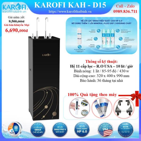 MÁY LỌC NƯỚC NÓNG - NGUỘI KAROFI KAH-D15