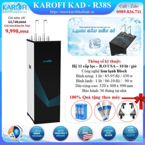 MÁY LỌC NƯỚC NÓNG - LẠNH KAROFI KAD-R38s