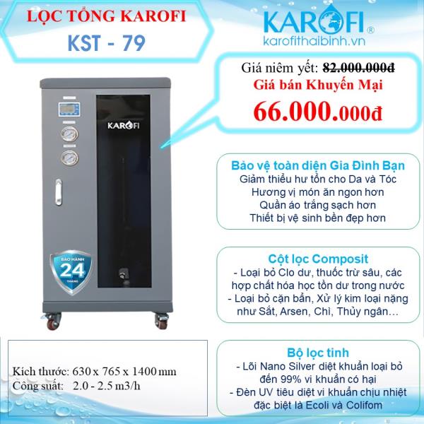 MÁY LỌC NƯỚC ĐẦU NGUỒN KAROFI KST-79