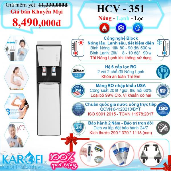 Máy nóng lạnh RO Karofi HCV-351