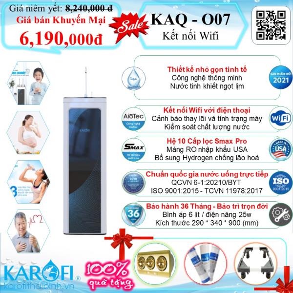 MÁY LỌC NƯỚC CÓ TỦ KAROFI KAQ-O07