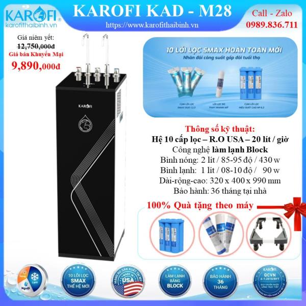 MÁY LỌC NƯỚC NÓNG - LẠNH KAROFI KAD-M28