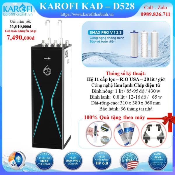 MÁY LỌC NƯỚC NÓNG - LẠNH KAROFI KAD-D528