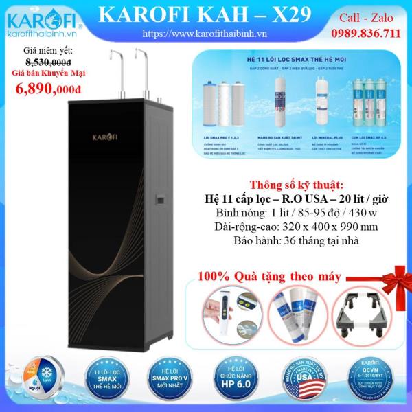 MÁY LỌC NƯỚC NÓNG - NGUỘI KAROFI KAH-X29