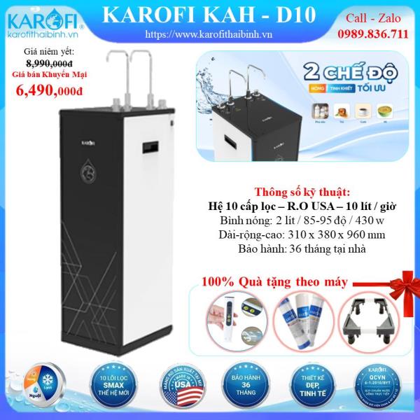 MÁY LỌC NƯỚC NÓNG - NGUỘI KAROFI KAH-D10