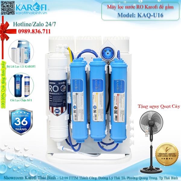 Máy lọc nước RO không tủ Karofi KAQ-U16
