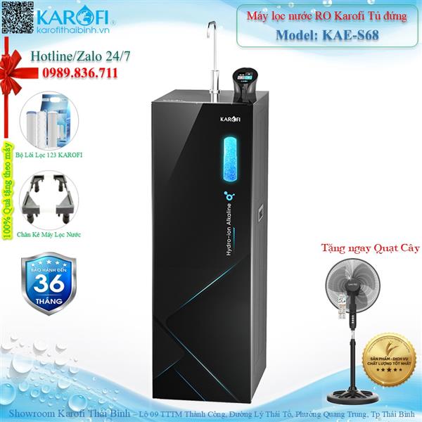 Máy lọc nước Hydro-ion kiềm Karofi KAE-S68