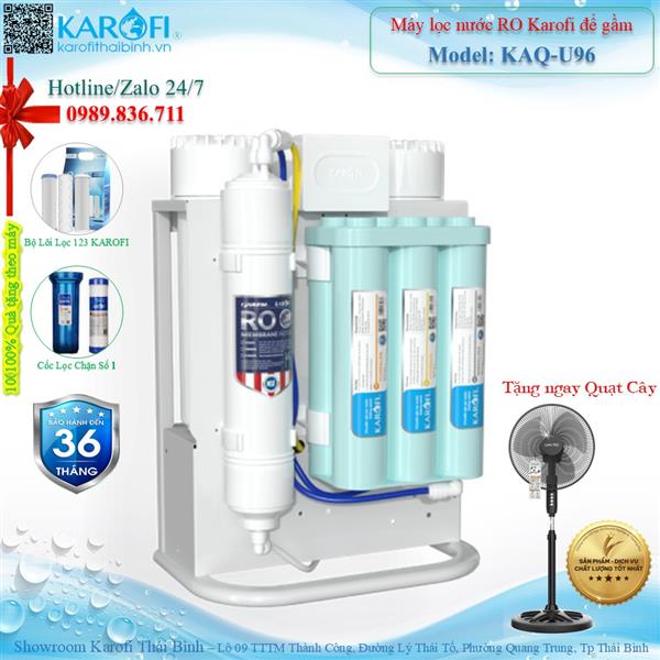 Máy lọc nước RO không tủ Karofi KAQ-U96