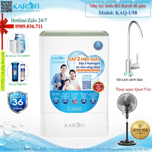 Máy lọc nước RO không tủ Karofi KAQ-U98