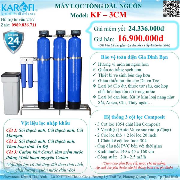 Máy lọc nước đầu nguồn (lọc tổng gia đình) KF-3CM
