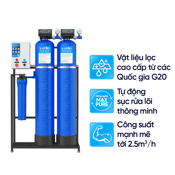 Máy lọc nước tổng đầu nguồn Karofi KTF - 332c