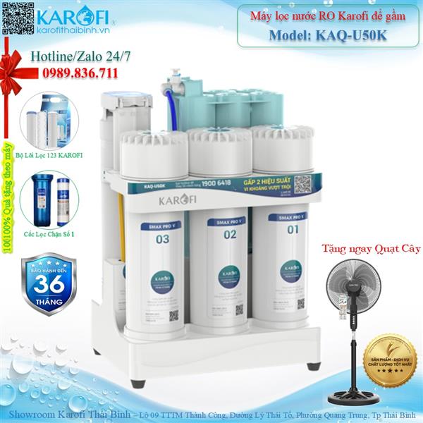 Máy lọc nước RO không tủ Karofi KAQ-U50K