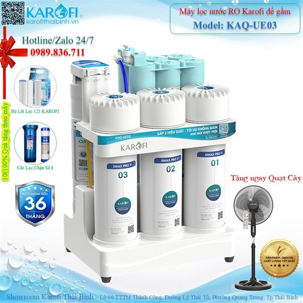 Máy lọc nước RO không tủ Karofi KAQ-UE03