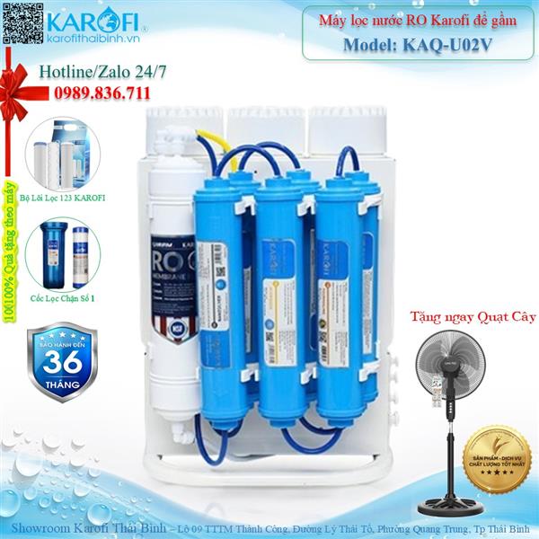 Máy lọc nước RO không tủ Karofi KAQ-U02V