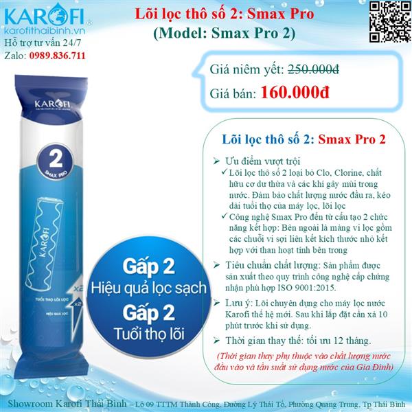 Lõi lọc thô số 02 Karofi Smax Pro 2