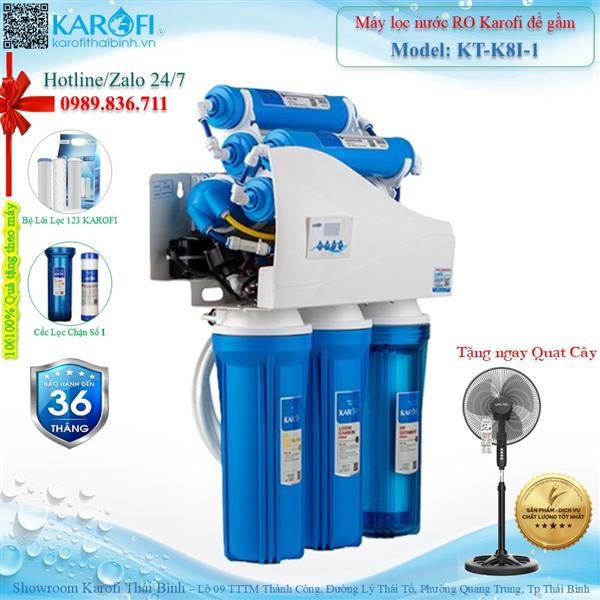 Máy lọc nước RO không tủ Karofi KT-K8I-1