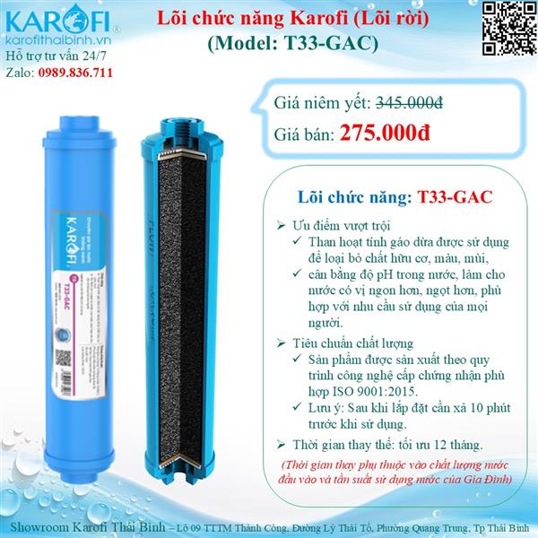 Lõi chức năng Karofi T33-GAC (Cân bằng PH)