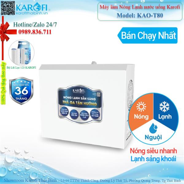 Máy làm nóng lạnh nước uống Karofi KAO -T80