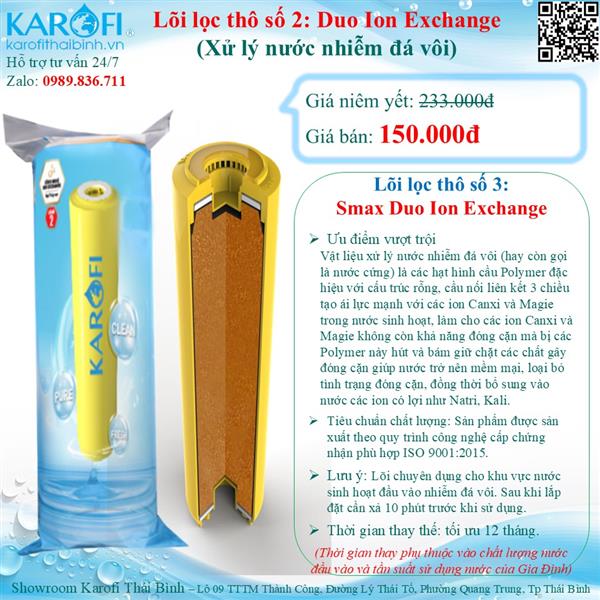 Lõi lọc thô số 02 Karofi Smax Duo 2 ION EXCHANGE