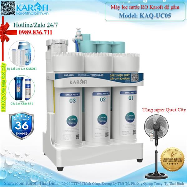 Máy lọc nước RO không tủ Karofi KAQ-UC05