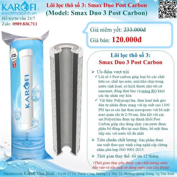Lõi lọc thô số 03 Karofi Smax Duo 3 Post Cardbon