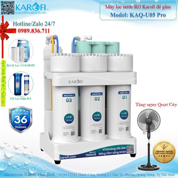 Máy lọc nước RO không tủ Karofi KAQ-U05 Pro