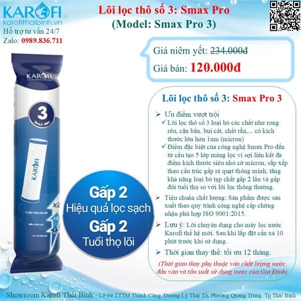Lõi lọc thô số 03 Karofi Smax Pro 3