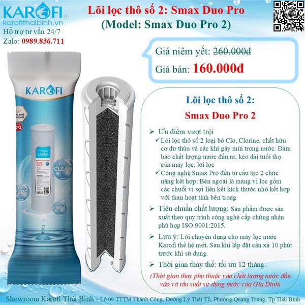Lõi lọc thô số 02 Karofi Smax Duo Pro 2