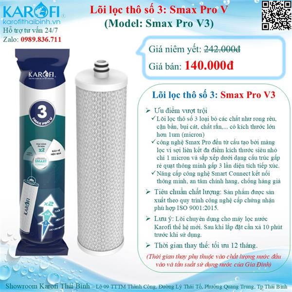 Lõi lọc thô số 03 Karofi Smax Pro V3